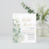 Eukalyptus Gold Brautparty (Stehend Vorderseite)