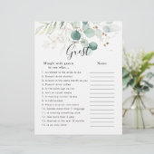 Eukalyptus Gold Brautparty Finden Sie das Game (Stehend Vorderseite)