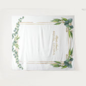 Eukalyptus-Gold-Brautparty-Prop Wandteppich (Vorderseite (Horizontal))