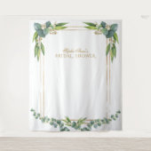 Eukalyptus-Gold-Brautparty-Prop Wandteppich (Vorderseite)