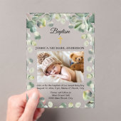 Eukalyptus Gold Cross Religious Baptism Foto Acryleinladungen (Insitu (Handheld))