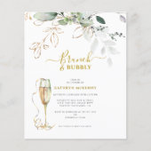 Eukalyptus Gold Dusty Blue Brautparty (Vorderseite)