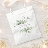 Eukalyptus Gold Floral Greenery Gastgeschenk Hochz Geschenktütchen (Ausgeschnitten)