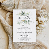 Eukalyptus Gold Floral Greenery Rette unsere Datum Save The Date