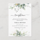 Eukalyptus Gold Floral Wedding Card Begleitkarte (Vorderseite)