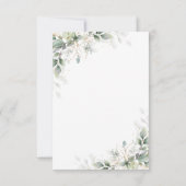 Eukalyptus Gold Floral Wedding Vielen Dank Karten (Rückseite)