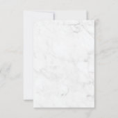 Eukalyptus Gold Foil Rahmen Marmorhochzeit Einladung (Rückseite)