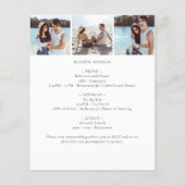 Eukalyptus Gold Foto Einladung zur Hochzeit (Rückseite)