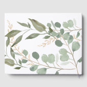 Eukalyptus Gold Foto Gedenkfeier Gästebuch (Rückseite)