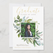 Eukalyptus Gold Foto Grad Ankündigung (Vorderseite)