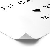 Eukalyptus Gold für Hochzeitsskripte Poster (Ecke)