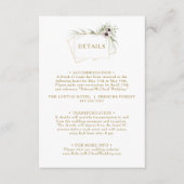 Eukalyptus Gold Geometric Details Umschließungskar Begleitkarte (Vorderseite)