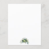 Eukalyptus Gold Geometric Wedding Flyer (Hinten)