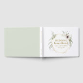 Eukalyptus Gold Geometric Wedding Guest Book Gästebuch (Voll)