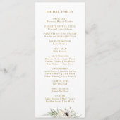 Eukalyptus Gold Geometric Wedric Program Programm (Rückseite)