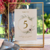 Eukalyptus Gold Geometrische Tischnummer