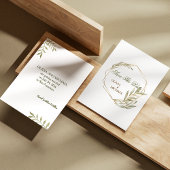 Eukalyptus Gold Geometrischer Rahmen Save the Date Einladung