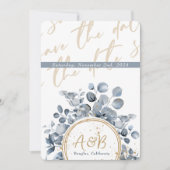 Eukalyptus Gold Glitzer - Code 01 Einladung (Vorderseite)