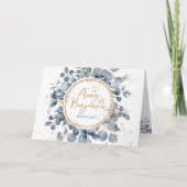 Eukalyptus Gold Glitzer Code 01 - UAWG 1 Einladung (Vorderseite)