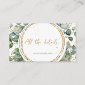 Eukalyptus gold Glitzer Code 02_b alle Einzelheite Begleitkarte (Vorderseite)