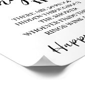 Eukalyptus Gold Glitzer Ring Hunt Duschgel Spielze Poster (Ecke)