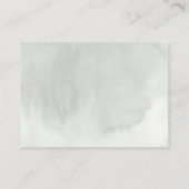 Eukalyptus Gold Greenery Baby Books Request Visitenkarte (Rückseite)