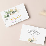 Eukalyptus Gold handgeschriebene Hochzeit Danke Mi Mitteilungskarte<br><div class="desc">Mit unserer minimalistischen Eukalyptus Wedding Dankeschön Note Card,  die für Ihren besondere Anlass wunderschön gestaltet ist,  bedanken Sie sich herzlich. Dieses Set besticht durch seine schlichte Eleganz und kombiniert ein schlichtes,  frisches Design mit delikaten Naturelementen.</div>