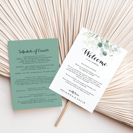 Eukalyptus Gold Hochzeitserklärung