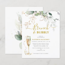 Eukalyptus-Gold-Kalligrafie-Brautparty