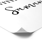 Eukalyptus Gold Lass uns Tee mit Braut Hochzeit ha Poster (Ecke)