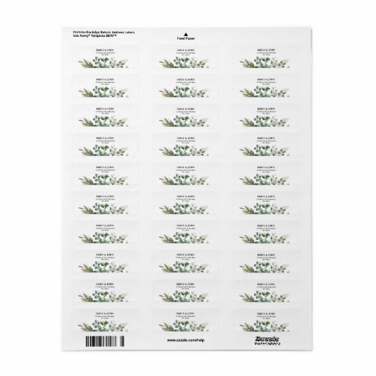 Eukalyptus Gold Leaf Modernes Design (Vorne)