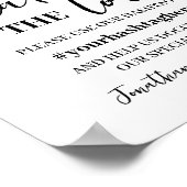 Eukalyptus Gold - Liebe-Polterabend-Zeichen Poster (Ecke)