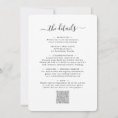 Eukalyptus Gold Metallic All in one Wedding Einladung (Rückseite)