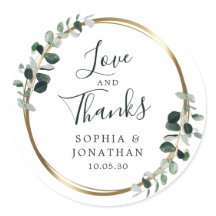 Eukalyptus Gold Metallic Gastgeschenk Hochzeit Vie