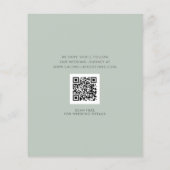 Eukalyptus Gold Metallic Save the Date (Rückseite)