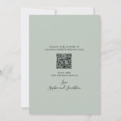 Eukalyptus Gold Moderne Kalligrafie Hochzeit Save The Date (Rückseite)