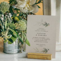 Eukalyptus gold Moderne minimale elegante Hochzeit