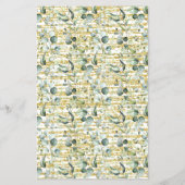 Eukalyptus Gold Name, Tee-Dusche-Spielkarte Flyer (Hinten)