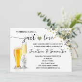 Eukalyptus Gold Nichts Extravagant nur Liebe Elopt Einladung (Stehend Vorderseite)