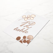 Eukalyptus-Gold-Präparate-Tischnummer Folieneinladung (Gedreht)