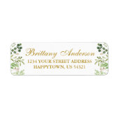 Eukalyptus Gold Rücksendeadresse (Vorne)