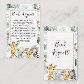 Eukalyptus Gold Safari Buchanfrage Visitenkarte (Vorne/Hinten)