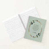 Eukalyptus Gold Sage Motivierend Angebotsideen Notizblock (Innenseite)