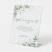 Eukalyptus Gold setzt Zeichen Sockelschild (Vorderseite)