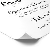 Eukalyptus Gold Signature Drinks Zeichen Poster (Ecke)