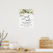 Eukalyptus Gold Wählen Sie einen Platz und keine H Poster (Küche)