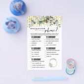 Eukalyptus Gold Was auf der Telefondusche-Spielkar Flyer (Einzeln)