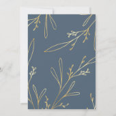 Eukalyptus & Gold Watercolor Garden Brautparty Einladung (Rückseite)