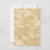 Eukalyptus Gold Wedding RSVP Card, Optionen zum Es (Rückseite)
