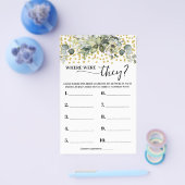 Eukalyptus Gold Wo waren sie Duschspielkarte Flyer (Einzeln)